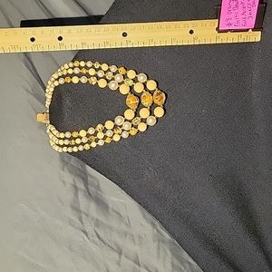 14"-16" 3 tiered plastic beaded necklace